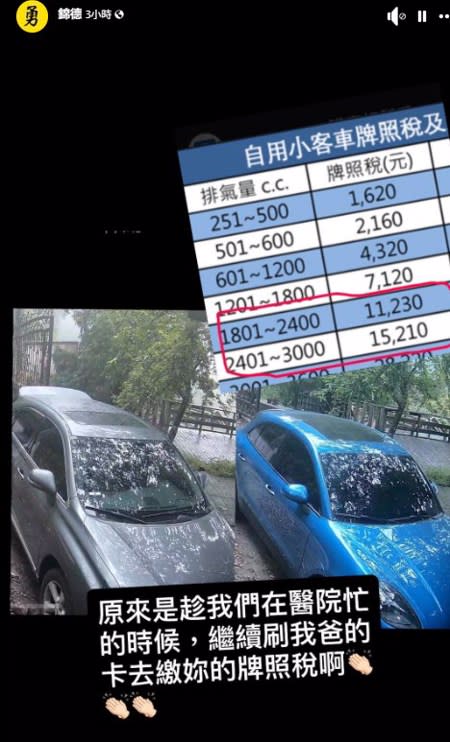 廖錦德PO出楊小姐盜刷證據。(圖/廖錦德臉書)