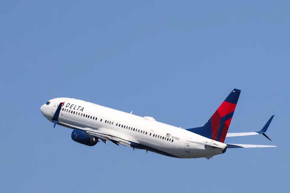 Delta said the plane had been 'taken out of service for maintenance' after the incident (Charly Triballeau/AFP via Getty Images)