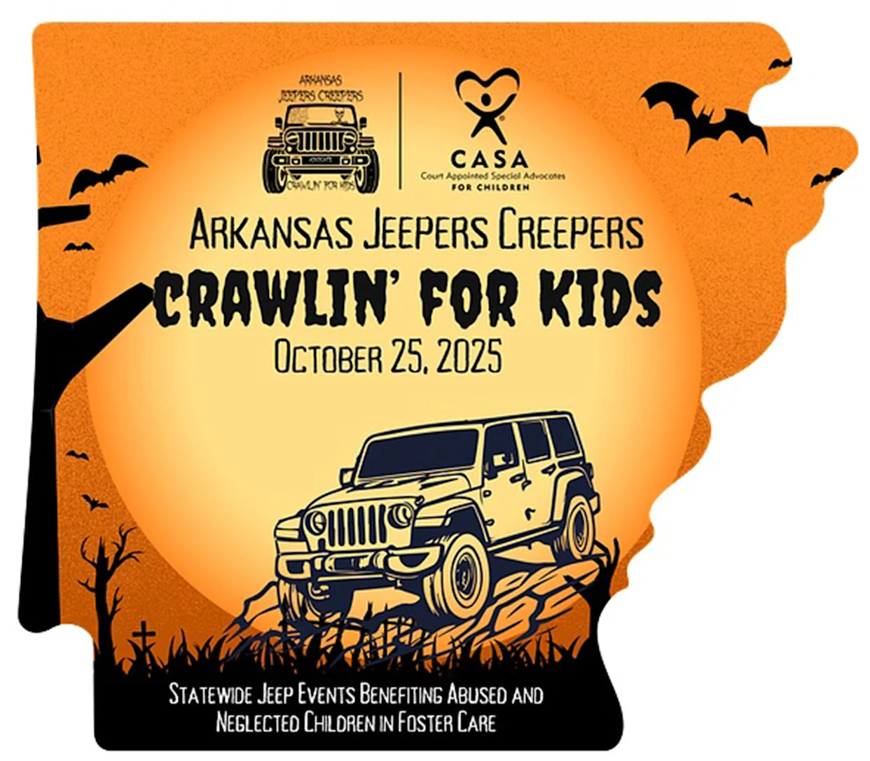 ‘Jeepers Creepers: Crawlin’ for Kids’ to support Arkansas foster children