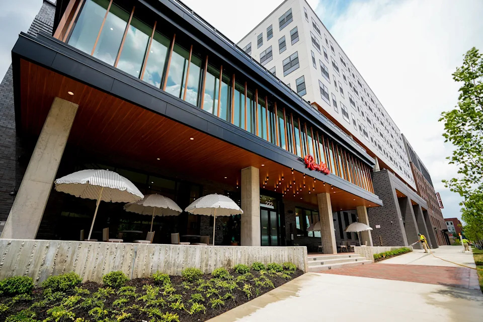The new luxury student housing complex the Rambler Columbus Apartments on Thursday, July 10, 2025 in Columbus, Ohio.