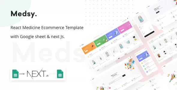 Medsy - React Medicine Ecommerce Template with Google sheet & Next JS v1.5.0
