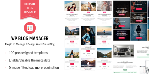WP Blog Manager v1.1.1 - Plugin to Manage Design Blog WP Blog Manager v1.1.1 - Plugin to Manage Design Blog