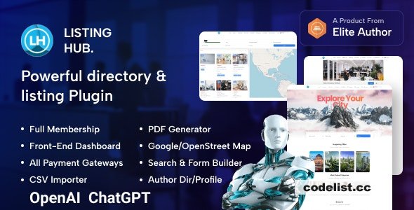 ListingHub v1.1.9 - WordPress Business Directory Listing Plugin