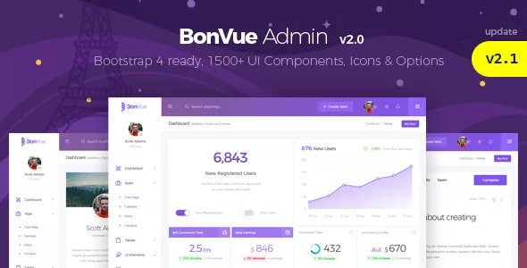 BonVue - HTML Bootstrap 4 Admin Template v2.1