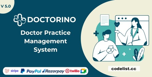 Doctorino v5.2.0 - Doctor Practice Management System Laravel
