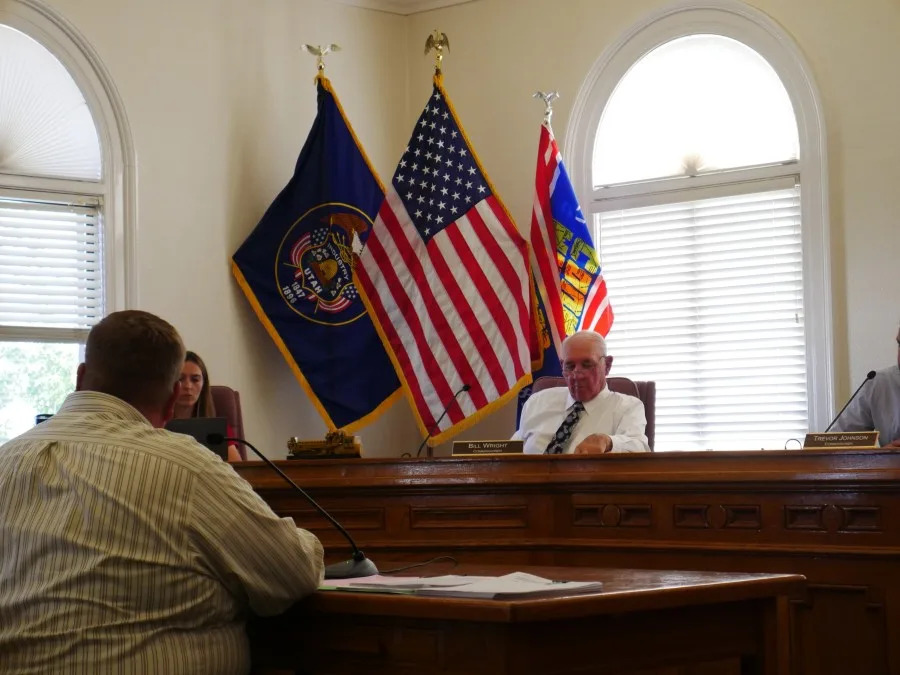 Millard County Commissioners deliberate over a rezone on Aug. 5, 2025. (Courtesy//MJ Jewkes)