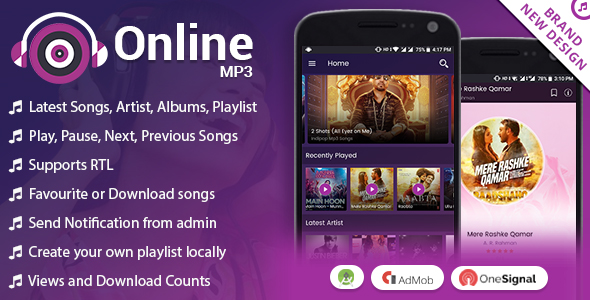 Android Online MP3 with Material Design Android Online MP3 with Material Design