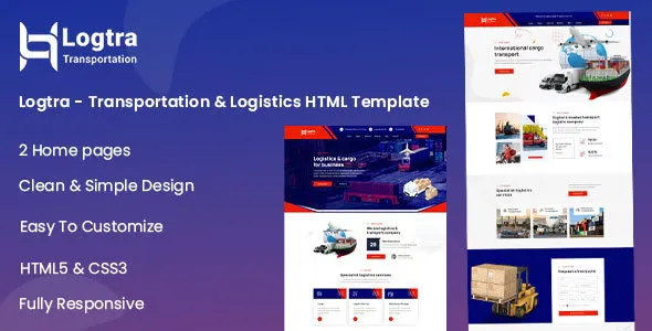 Logtra - Transportation & Logistics HTML Template v1.1