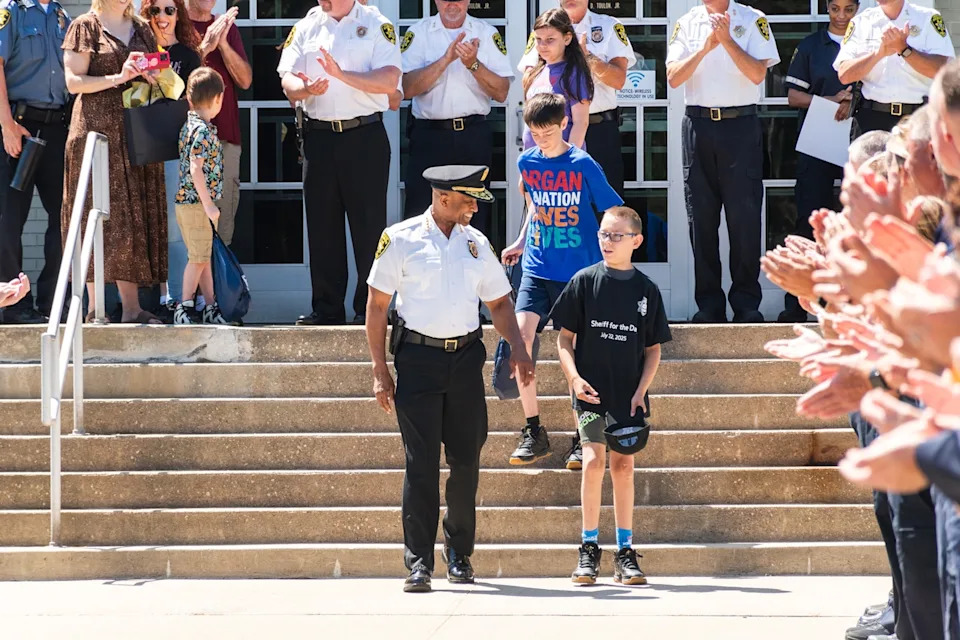 Suffolk County Sheriff’s Office - PHOTO: Wyatt Houppert, 12, was sworn in as an honorary sheriff by the Suffolk County Sheriff’s Office on July 22, 2025.