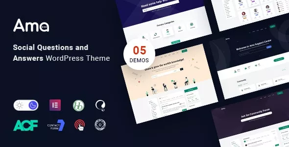 AMA - bbPress Forum WordPress Theme with Social Questions and Answers v1.4.1