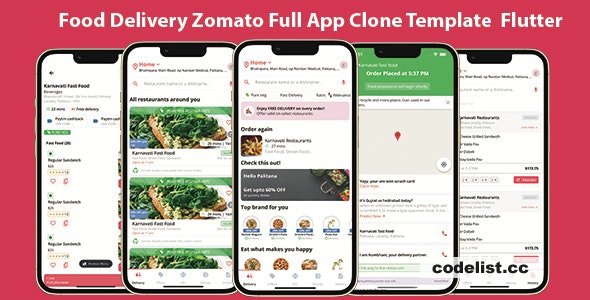 Food delivery full app template zomato clone v1.0