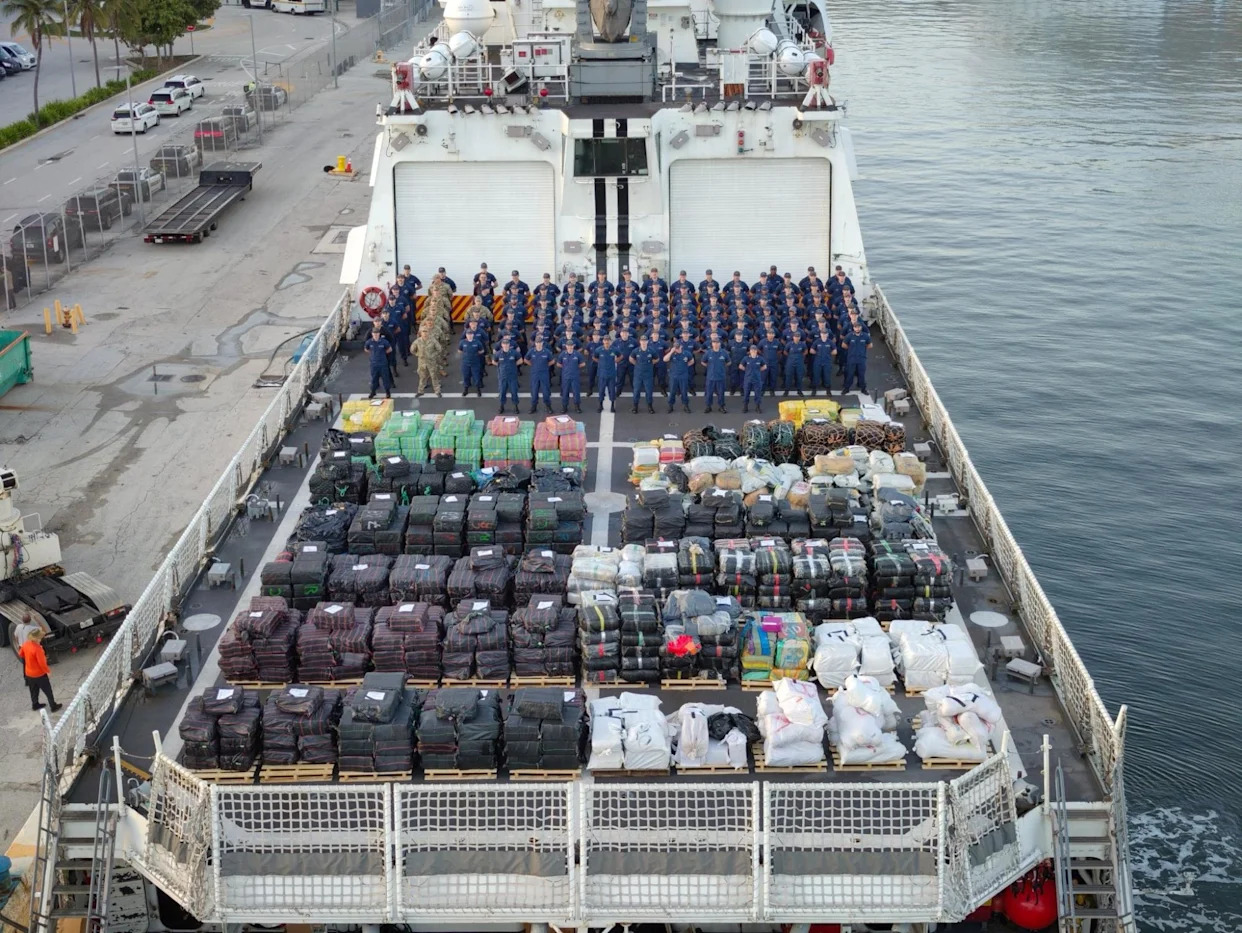 US Coast Guard makes record seizure of illegal drugs off Florida coast