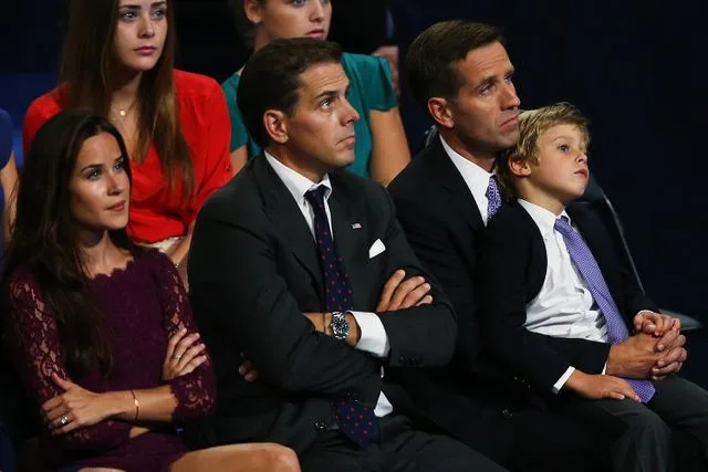Streeter Lecka/Getty Ashley Biden, Hunter Biden, Beau Biden and Beau's son, Hunter, watch Vice President Joe Biden speak at the 2012 DNC