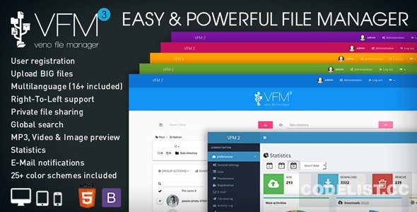 Veno File Manager v3.6.4 - host and share files