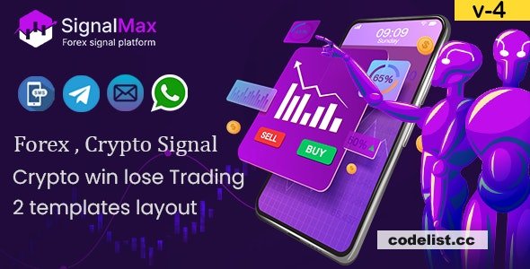 SignalMax v5.0 - Trading & Forex , Crypto Signal Notifier Subscription based Platform