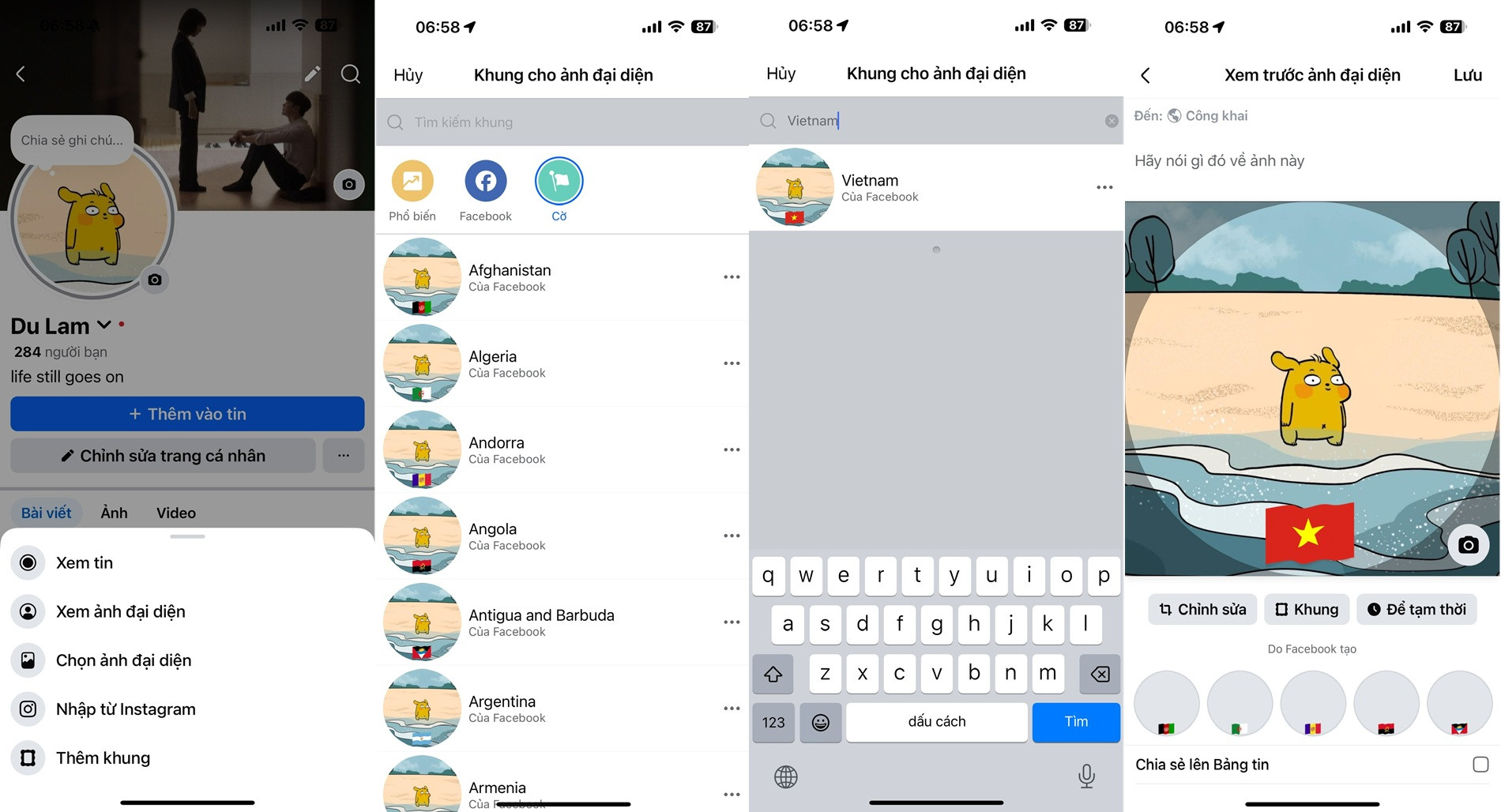 Hai cách thay khung avatar Facebook, Zalo kỷ niệm 80 năm Quốc khánh 2/9