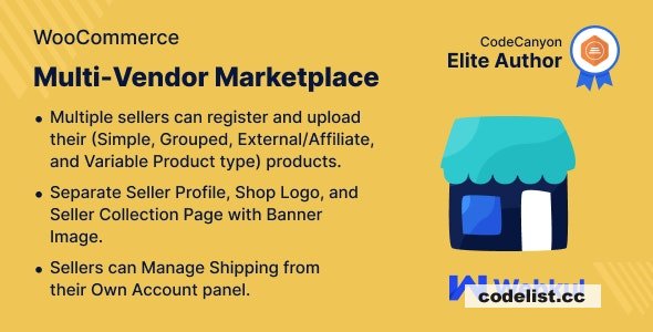WordPress WooCommerce Multi Vendor Marketplace Plugin v5.3.0