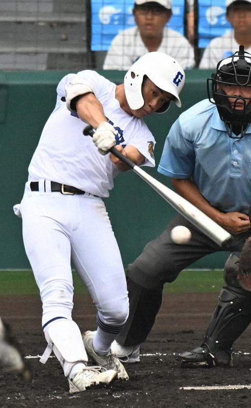 左手の指がない県岐阜商・横山　五回に同点適時打　夏の甲子園