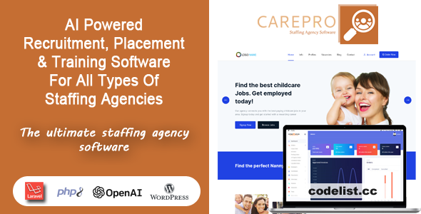 CarePro - AI Recruitment & Staffing Agency Software - 22 July 2024 - nulled