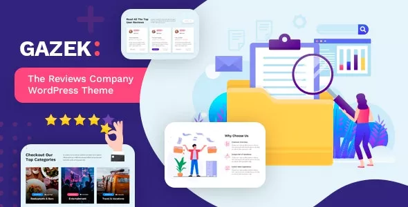 Gazek - Review & Membership WordPress Theme v1.3.3