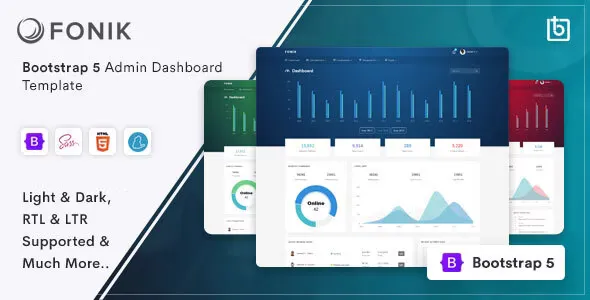 Fonik - Admin & Dashboard Template v3.1.0