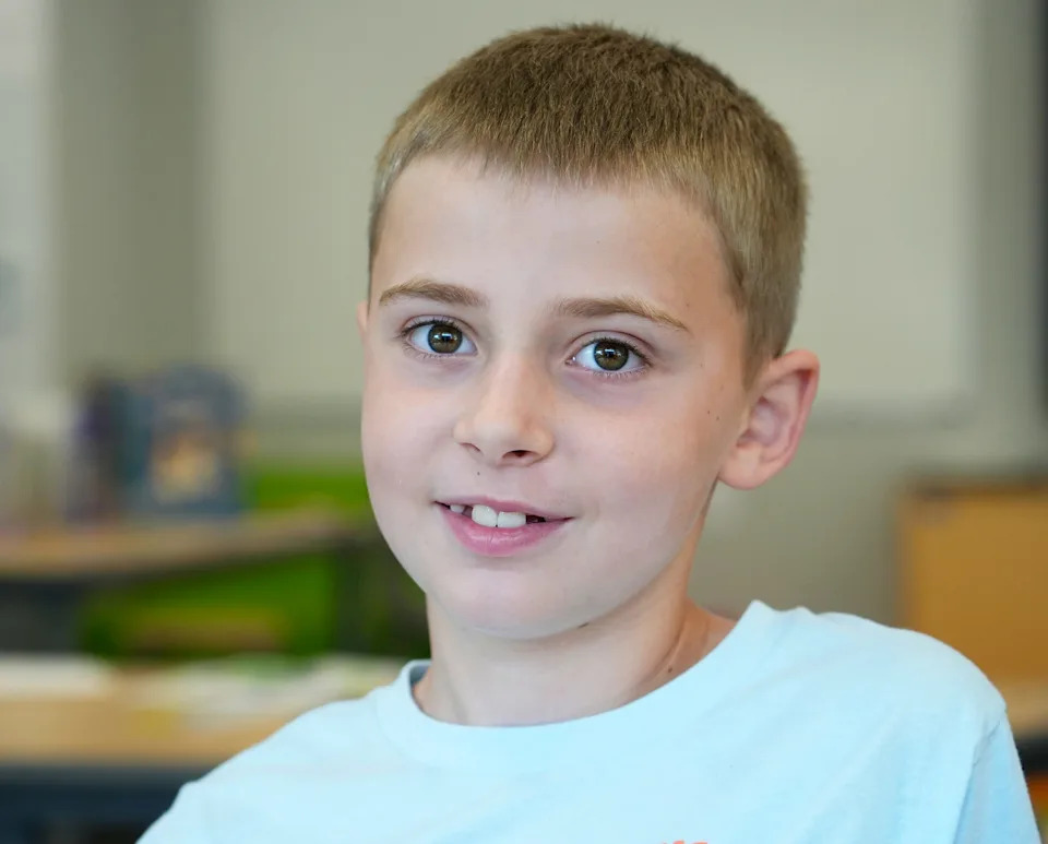 Joe, 8, from Jefferson Elementary School in Wauwatosa, talks about his experience as a first-grader.