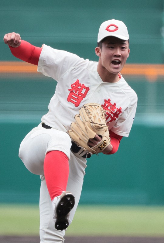 智弁和歌山の渡辺颯人=阪神甲子園球場で2025年3月30日、中川祐一撮影