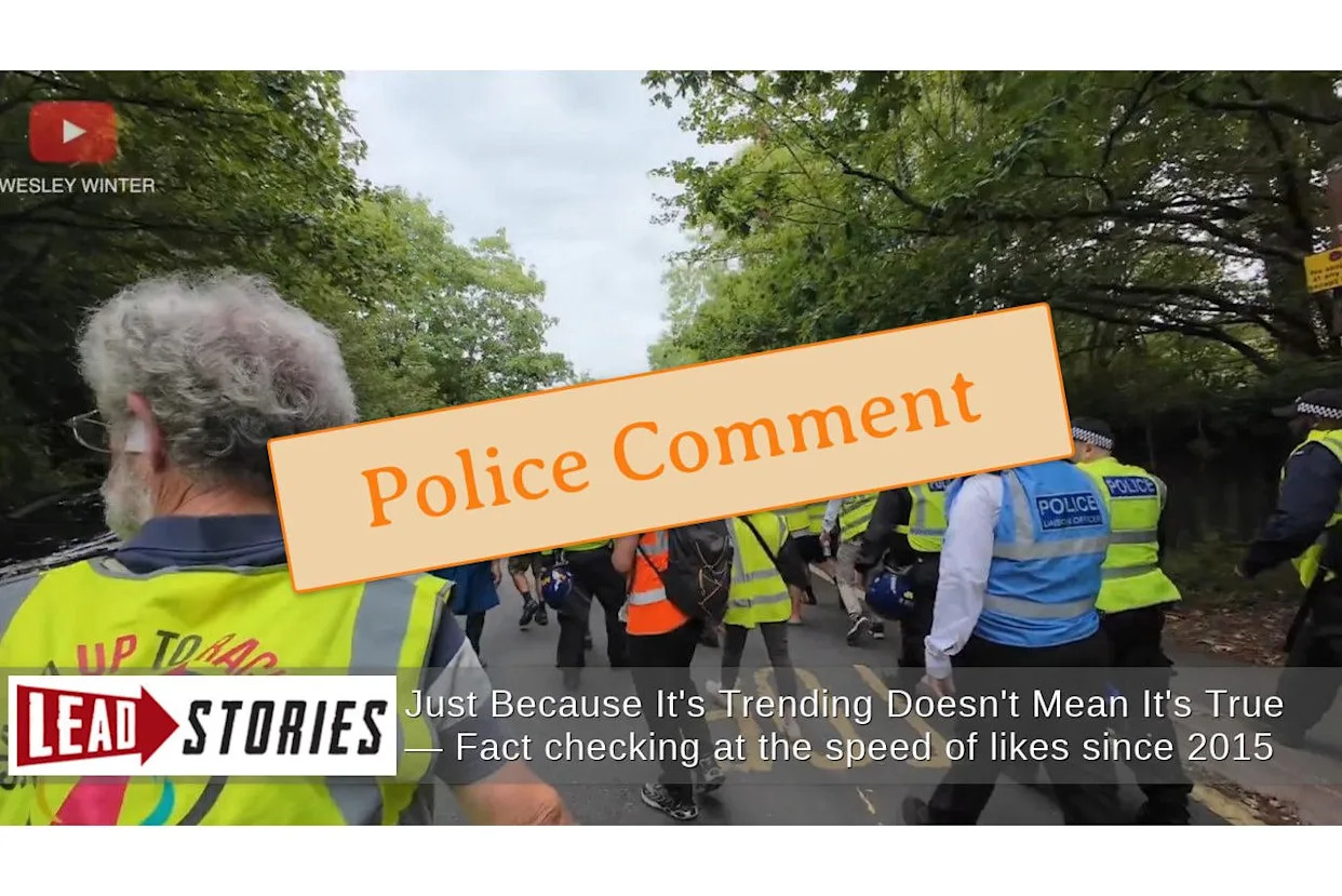 Fact Check: English Police Deny Calling Essex Migrant Protesters 'Fascists'