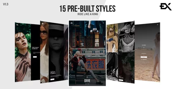 The Dive - Creative One Page Photography - Portfolio Template v1.2