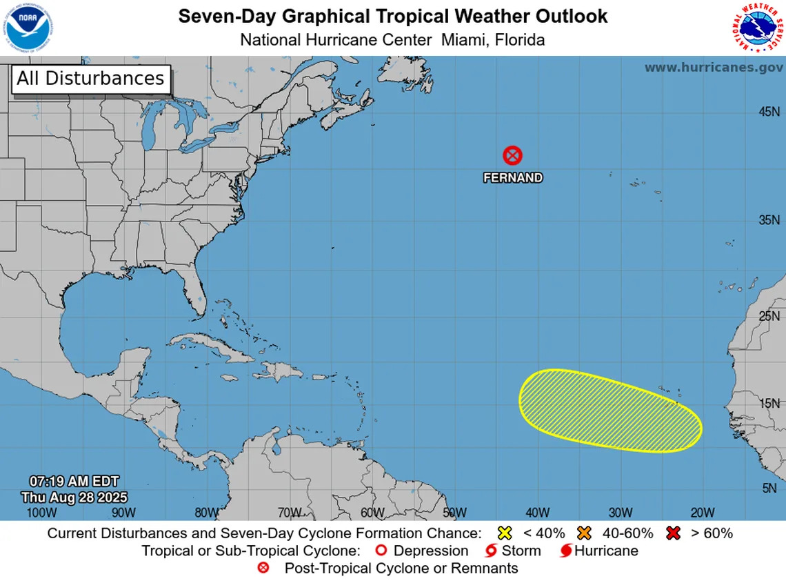 With Fernand out of the picture, a new disturbance to watch