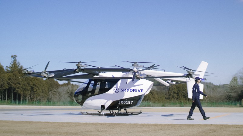 スカイドライブが開発した「空飛ぶクルマ」＝©SkyDrive
