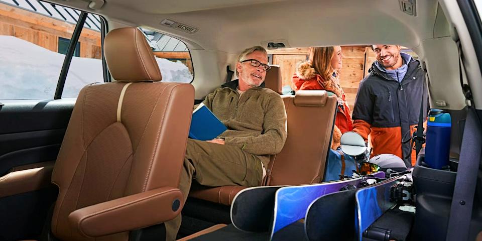 The interior of a 2025 Toyota Grand Highlander Hybrid.