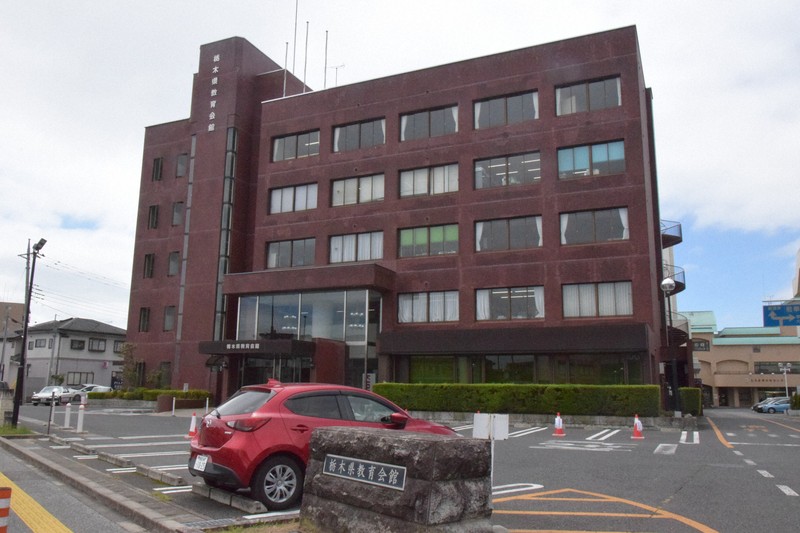 LRTの留置施設が予定されている県教育会館付近＝宇都宮市駒生1で2025年8月1日午前10時32分、松沢真美撮影