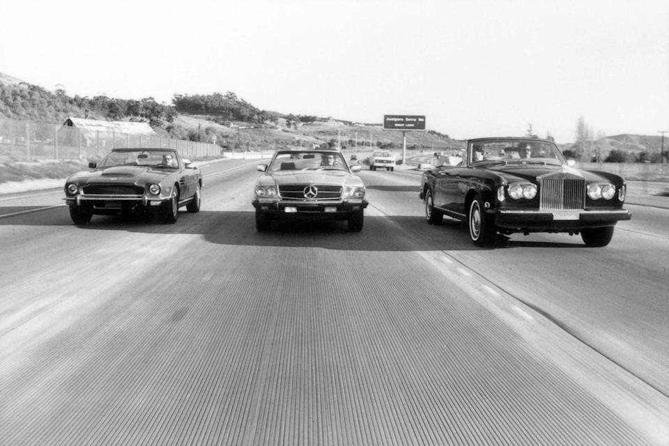 1980 rollsroyce corniche 1980 mercedesbenz 450sl 1980 aston martin volante