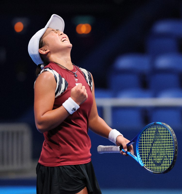 初優勝つかんだ強心臓の18歳　強気プレーで圧倒　毎日テニス選手権
