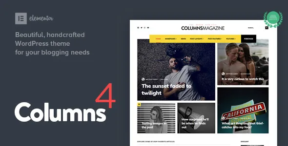 Columns - Impressive Magazine and Blog WordPress Theme v4.1
