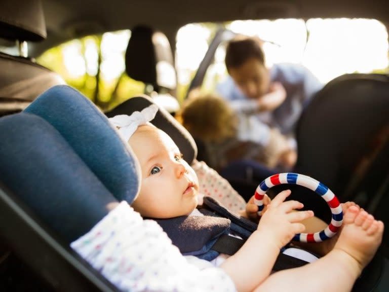 Baby in car seat. Photo: Canva