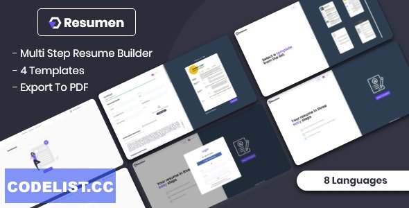 Resumen v0.1 - MultiStep Resume Builder 