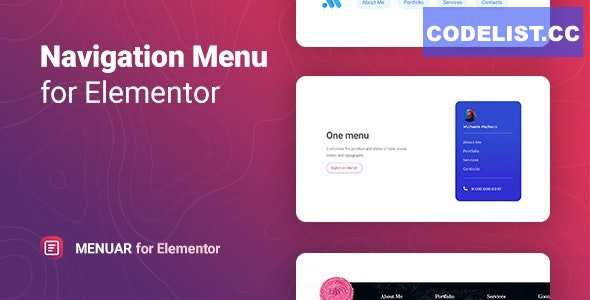 Menuar v1.0.3 - Navigation Menu for Elementor