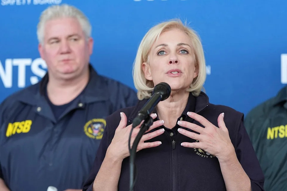 Jennifer Homendy during a press conference