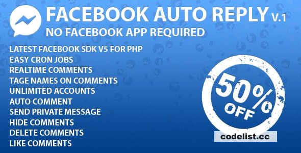 Facebook Auto Reply (SAAS Ready) v2.0.1