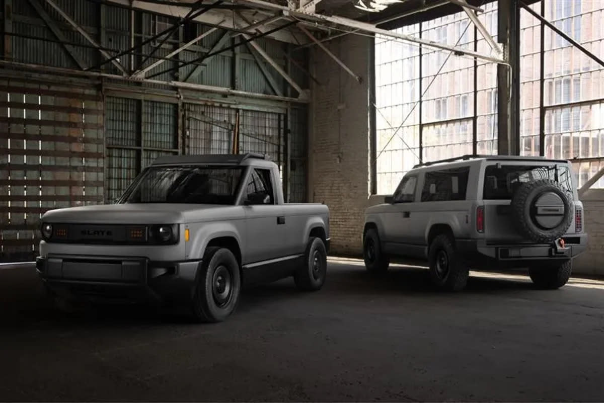 Bezos backs basic EV pick-up where radio, back seats and power windows will cost you extra