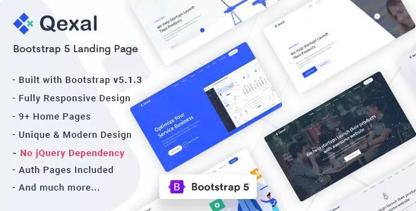 Qexal - Bootstrap 5 Landing Page Template v2.0.0