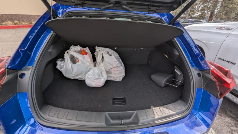 The trunk space in a 2025 Lexus UX 300h F Sport Handling