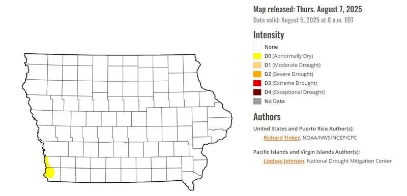 Drought Monitor shows record rain, continued storms leave Iowa nearly drought-free