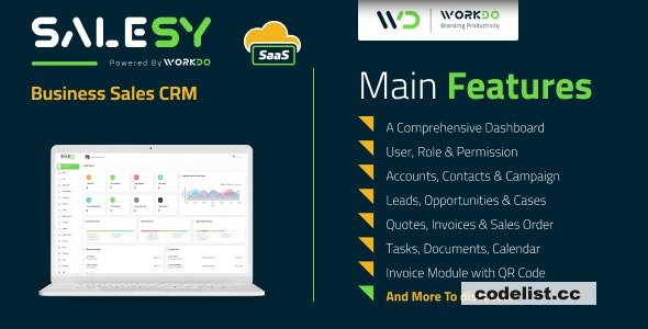 Salesy SaaS v5.4 - Business Sales CRM - nulled
