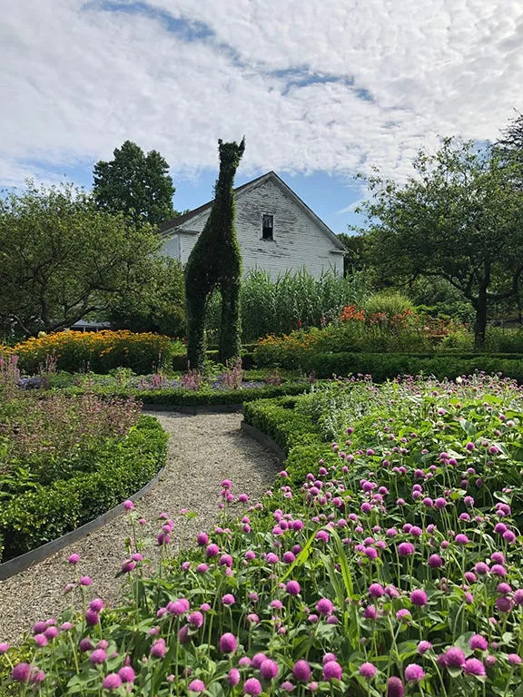 The Green Animals Topiary Garden in Portsmouth is known for its fanciful menagerie, as well as its formal flower beds, fruit trees and herb gardens that offer an evolving display.