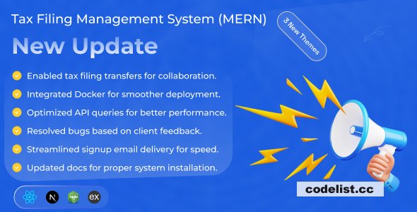 Taxstick v1.2.0 - Tax Filing Management System (MERN) 