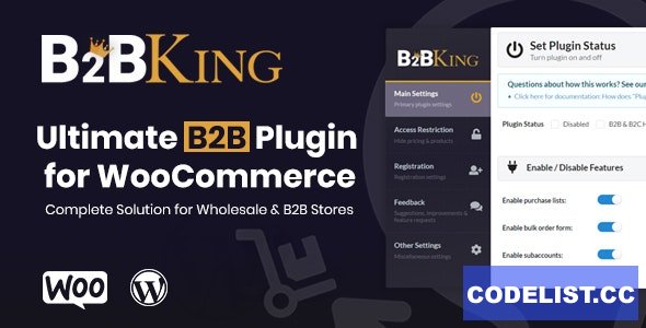 B2BKing v4.5.80 - The Ultimate WooCommerce B2B & Wholesale Plugin