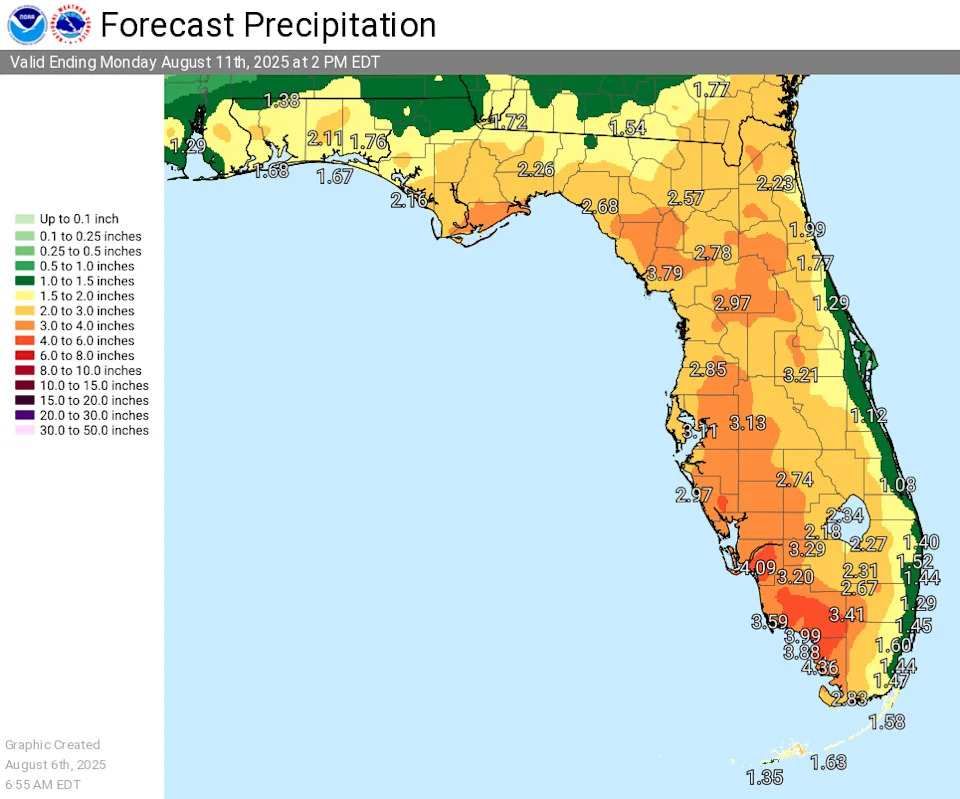 When will it get cooler in Florida? Will any rain help? See the forecast